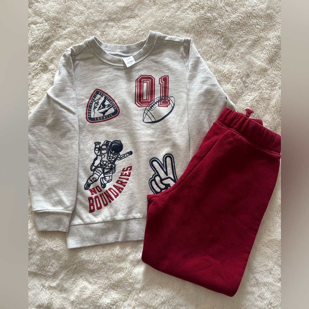 Kids Jumping Beans/Carter's Sweat Shirt and Joggers Size‎ 7